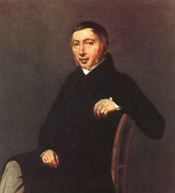  Jean Baptiste Camille  Corot Portrait of Laurent-Denis Sennegon France oil painting art